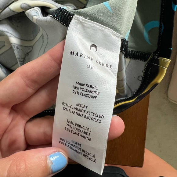 Marine Serre Yellow and Black Patterned Top - Picture 3 of 3